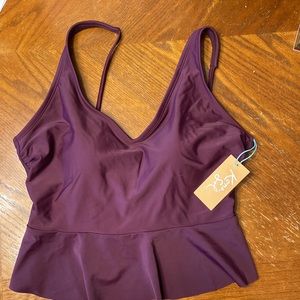 Kona Sol Peplum Bikini Top